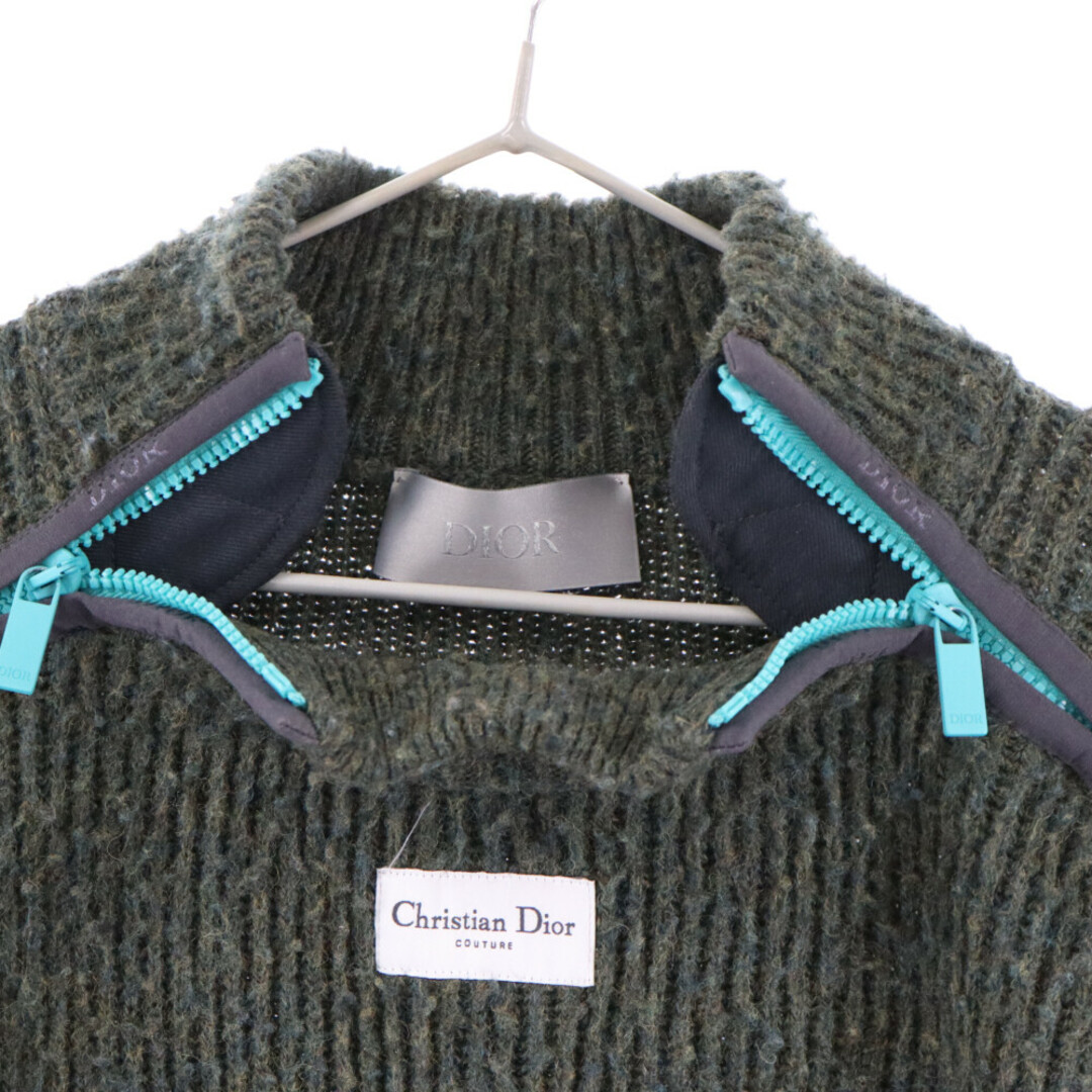 Dior(ディオール)のDIOR ディオール 23SS CASENTINN WOOL KNIT SWEATER カセンティーノ ウール ニット セーター グリーン 383M640AT547 メンズのトップス(ニット/セーター)の商品写真