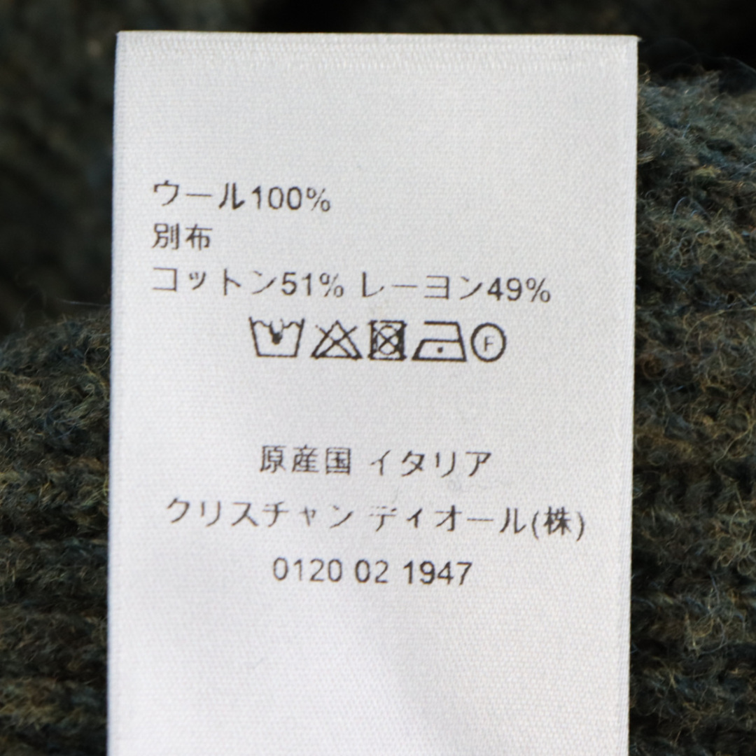 Dior(ディオール)のDIOR ディオール 23SS CASENTINN WOOL KNIT SWEATER カセンティーノ ウール ニット セーター グリーン 383M640AT547 メンズのトップス(ニット/セーター)の商品写真