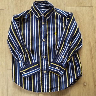 ラルフローレン(Ralph Lauren)の美品！ラルフローレン オシャレストライプシャツ 90 95(Tシャツ/カットソー)