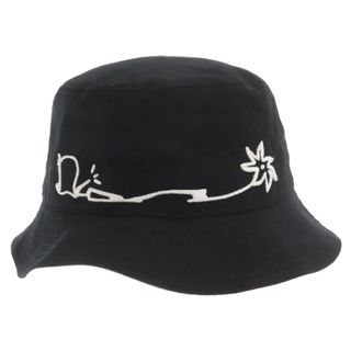 ディオール(Dior)のDIOR ディオール 22AW×Travis Scott Cactus Jack Dior Bob Hat トラヴィススコット カクタスジャック ボブハット ロゴバケットハット刺繍バケットハット 033C906U4511(ハット)