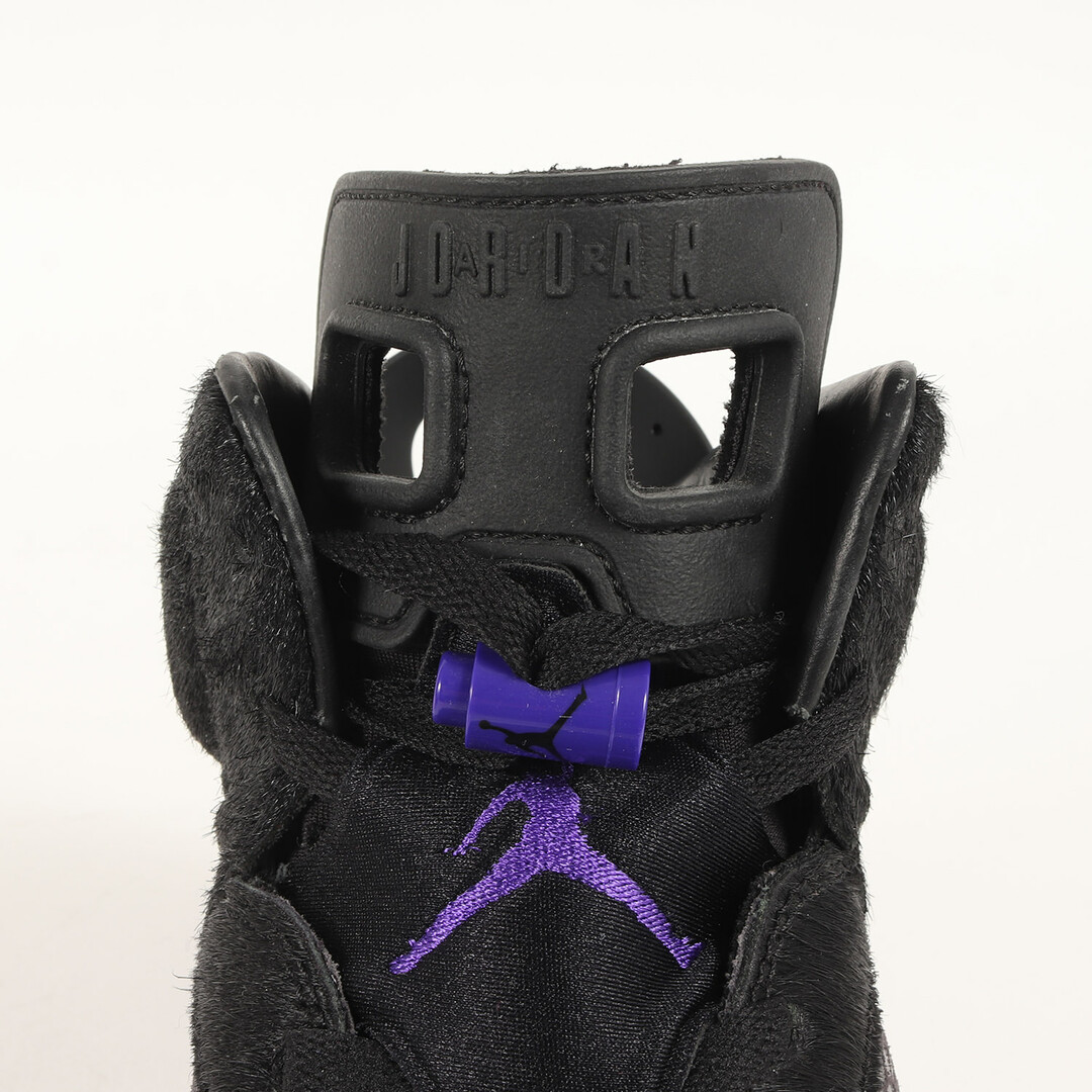 NIKE(ナイキ)のNIKE ナイキ サイズ:28.0cm AIR JORDAN 6 RETRO SP COW FUR (AR2257-005) エアジョーダン6 レトロ ハラコ ブラック ダークコンドル US10 ハイカット スニーカー シューズ 靴【メンズ】【中古】 メンズの靴/シューズ(スニーカー)の商品写真