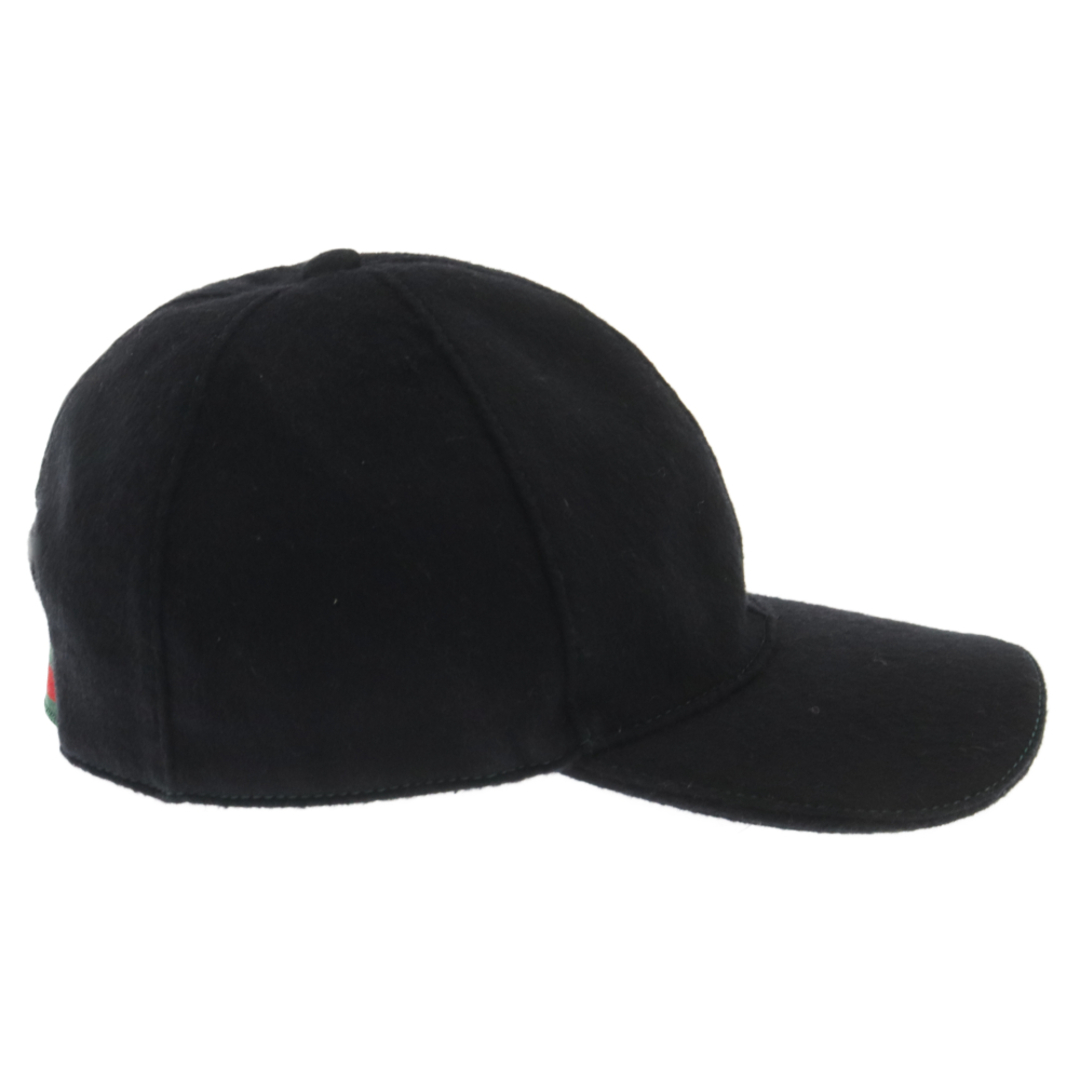 Gucci(グッチ)のGUCCI グッチ GG刺繍 ウールベースボールキャップ 353505 ブラック メンズの帽子(キャップ)の商品写真