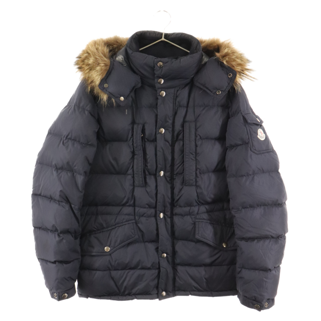 MONCLER(モンクレール)のMONCLER モンクレール HERBERT エルブ ファー付き ダウンジャケット ネイビー 1209 14196625 メンズのジャケット/アウター(ダウンジャケット)の商品写真