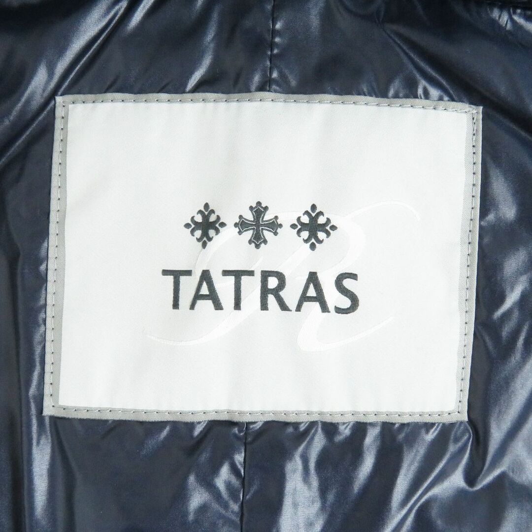 TATRAS(タトラス)の極美品□TATRAS/タトラス Rライン MTA51S4375 リゾート 総柄 ロゴワッペン フーデッド WZIP ライトダウンベスト/ジレ ブルー 01 正規品 メンズのジャケット/アウター(ダウンベスト)の商品写真