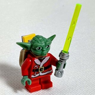 レゴ(Lego)のレゴ★スターウォーズ ヨーダ サンタver. ライトセーバー 美品 激レア 残少(キャラクターグッズ)