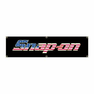 旗フラッグ・バナー「スナップオンUSA・タペストリー」約170ｃｍ×40ｃｍ(その他)