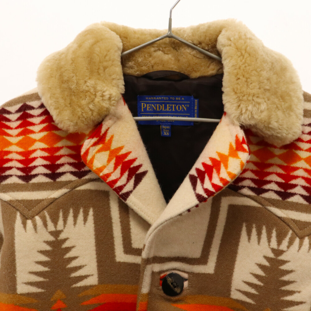 PENDLETON(ペンドルトン)のPENDLETON ペンドルトン The Wagon Master Coat ネイティブ ワゴン マスター ウール コート ベージュ 70Z560 メンズのジャケット/アウター(フライトジャケット)の商品写真