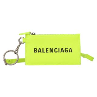 Balenciaga - BALENCIAGA バレンシアガ CASH キーリング付ネックストラップ ショルダーカード コインケース ブイエロー 594548