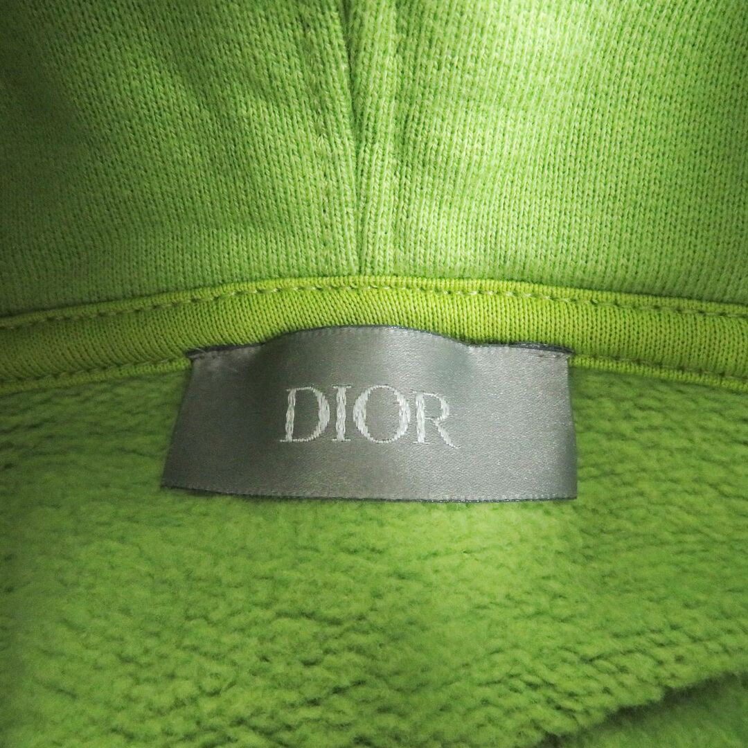 DIOR HOMME(ディオールオム)の美品□DIOR/ディオール オム 113J698A0531 CD ICON ロゴエンブロイダリー プルオーバーパーカー/フーディー ライトグリーン XS 伊製 正規品 メンズのトップス(パーカー)の商品写真