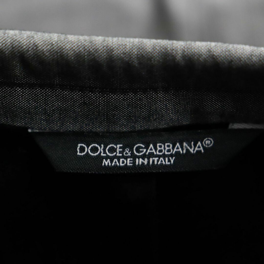 DOLCE&GABBANA(ドルチェアンドガッバーナ)の美品●黒タグ DOLCE＆GABBANA ドルチェ＆ガッバーナ MARTINI シルク混 本切羽 シングル テーラードジャケット 灰色 48 伊製 正規品 メンズ メンズのジャケット/アウター(テーラードジャケット)の商品写真