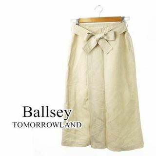 ボールジィ(Ballsey)のボールジィ ツヤ感リネンベルト付きタイトSK 36 生成り 230928CK20(ロングスカート)