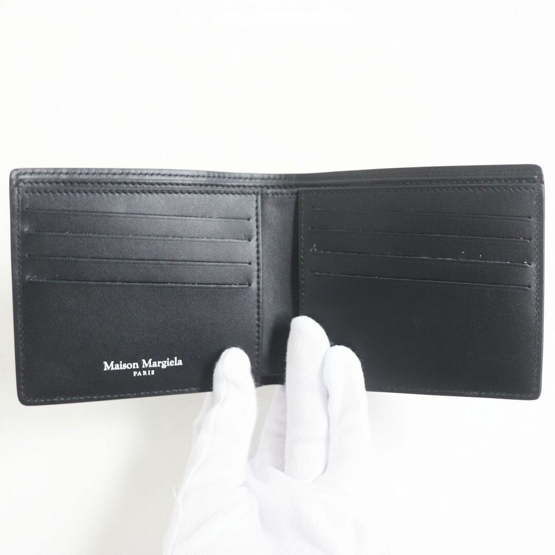 Maison Martin Margiela(マルタンマルジェラ)の未使用品□Maison Margiela/メゾンマルジェラ S35UI0435 クロコダイル型押し レザー 二つ折り財布/札入れ ダークブラウン系 イタリア製 メンズのファッション小物(折り財布)の商品写真