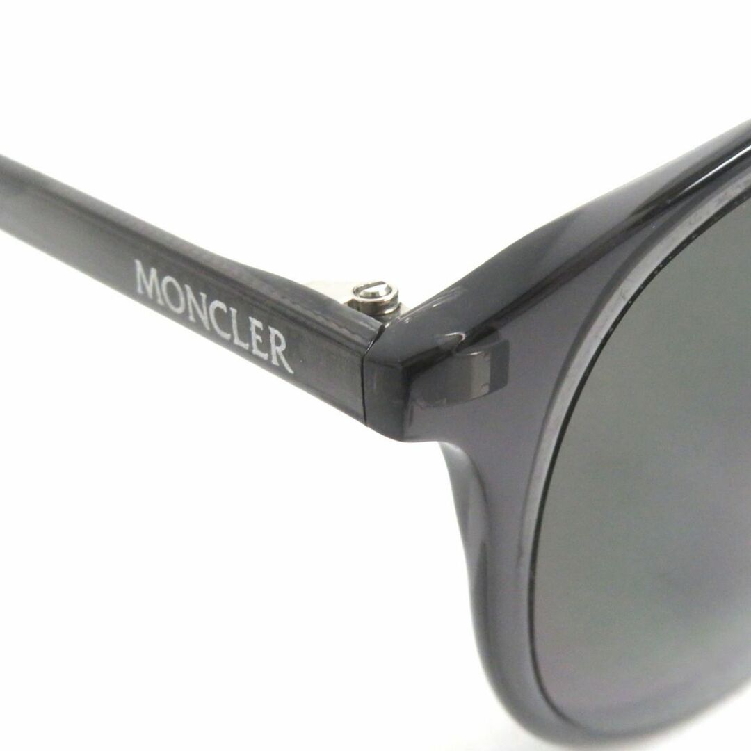 MONCLER(モンクレール)の極美品▼MONCLER モンクレール VIOLLE ML 0213-F POLARIZEO ロゴ入り メガネ/アイウェア クリアブラック 52□20 145 メンズ イタリア製 メンズのファッション小物(サングラス/メガネ)の商品写真