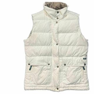 【WOOLRICH】ウールリッチ　ホワイト中綿ベスト　レディースMサイズ