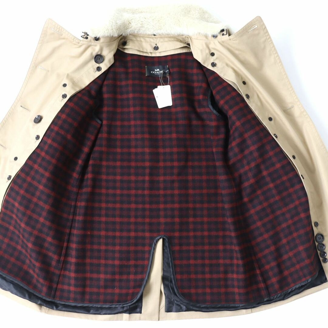 COACH コーチ モノグラム裏地 カラフルウールジャケット