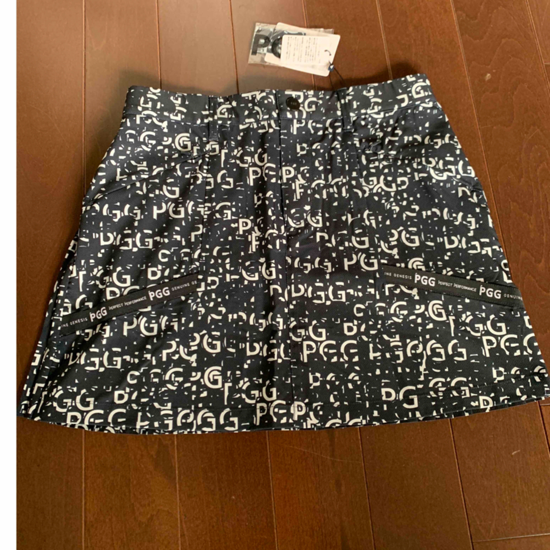 PEARLY GATES(パーリーゲイツ)のPGG杢調ポリエステルドビー4wayストレッチスカートサイズ1 レディースのスカート(ミニスカート)の商品写真