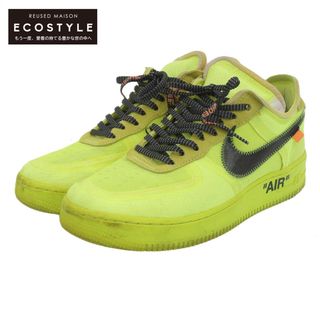 ナイキ(NIKE)のナイキ x Off-White オフホワイト THE 10 エアフォース1LOW スニーカー シューズ メンズ イエロー 27cm AO4606-700 27(スニーカー)