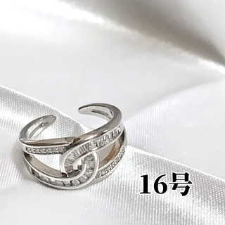 b184 16号 シルバー リング 指輪 上品 華やか レディース(リング(指輪))