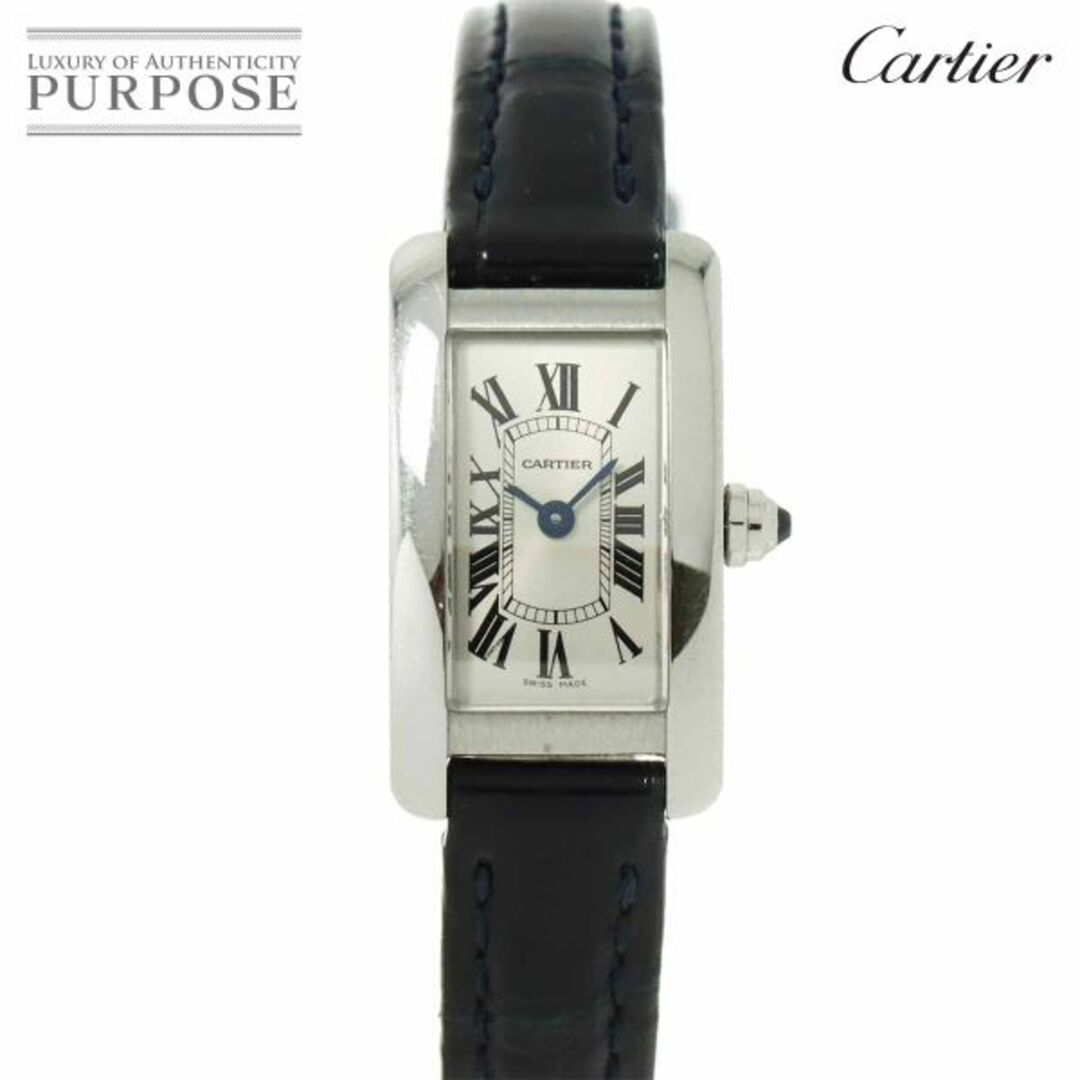 Cartier(カルティエ)のカルティエ Cartier タンクアメリカン ミニ WSTA0032 レディース 腕時計 シルバー 文字盤 クォーツ ウォッチ Tank American mini VLP 90225731 レディースのファッション小物(腕時計)の商品写真