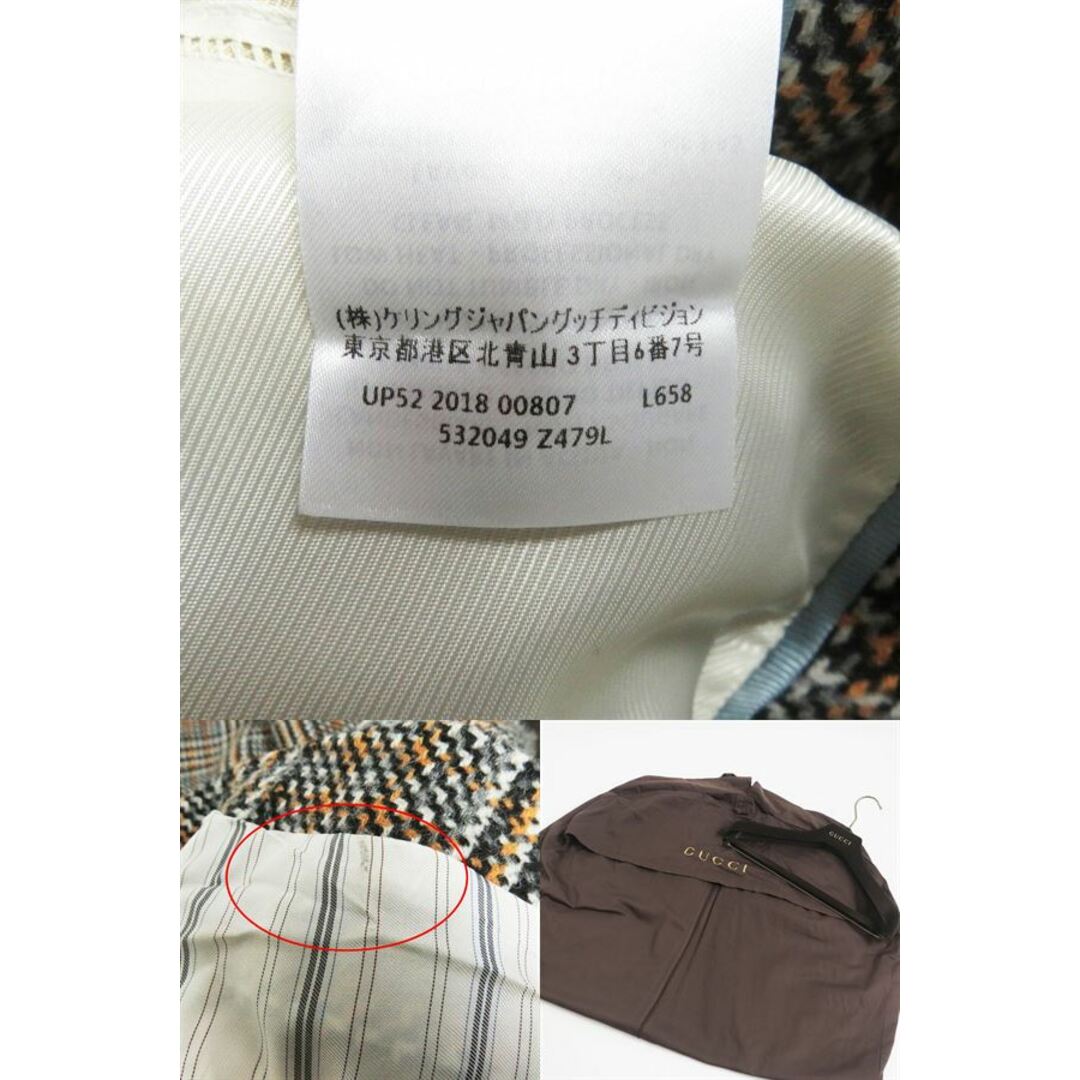 GUCCI - 美品□2018年製 GUCCI/グッチ 532049 グレンチェック GUCCI - 美品□2018年製 GUCCI/グッチ 532049 グレンチェック