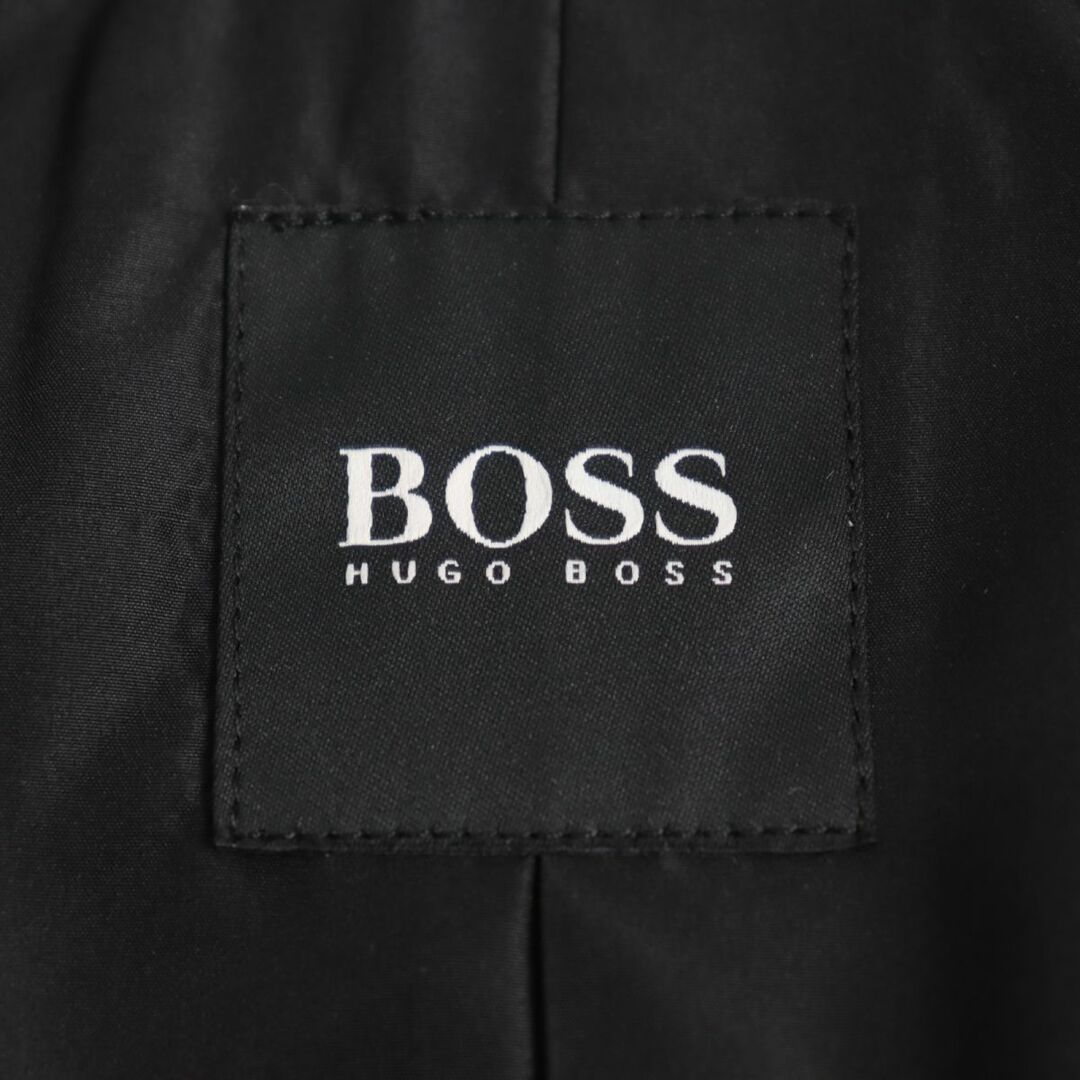 HUGO BOSS(ヒューゴボス)の美品●HUGO BOSS ヒューゴボス ラムレザー  ピークドラペル シングル/テーラードジャケット ブラック 48 正規品 ガーメント付 メンズ メンズのジャケット/アウター(テーラードジャケット)の商品写真