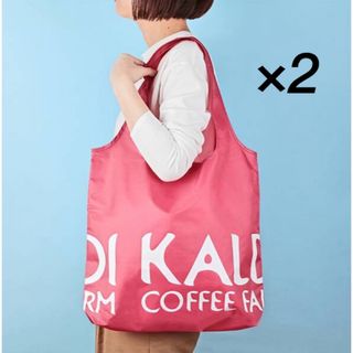 カルディ(KALDI)のカルディ　エコバッグ　限定　ピンク　2個(エコバッグ)