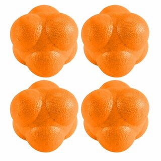 【色: オレンジ4個】Famimueno リアクション ボール 反射 視力 トレ(練習機器)