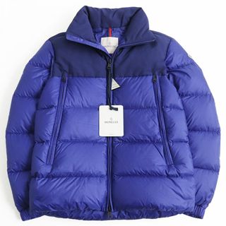 モンクレール(MONCLER)の未使用品●19-20AW MONCLER モンクレール FAIVELEY/フェブレ ロゴエンボス/ワッペン付き WZIP ダウンジャケット ブルー 1 正規品 メンズ(ダウンジャケット)