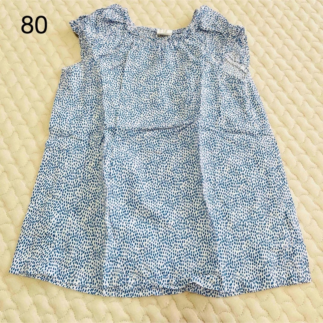 H&M(エイチアンドエム)のワンピース【80】 キッズ/ベビー/マタニティのベビー服(~85cm)(ワンピース)の商品写真