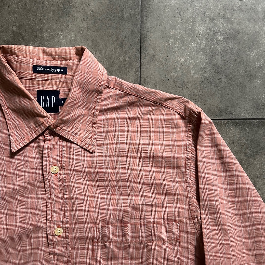 GAP - 00s oldgap オールドギャップ コットンシャツ S サーモン GAP - 00s oldgap オールドギャップ コットンシャツ S サーモン