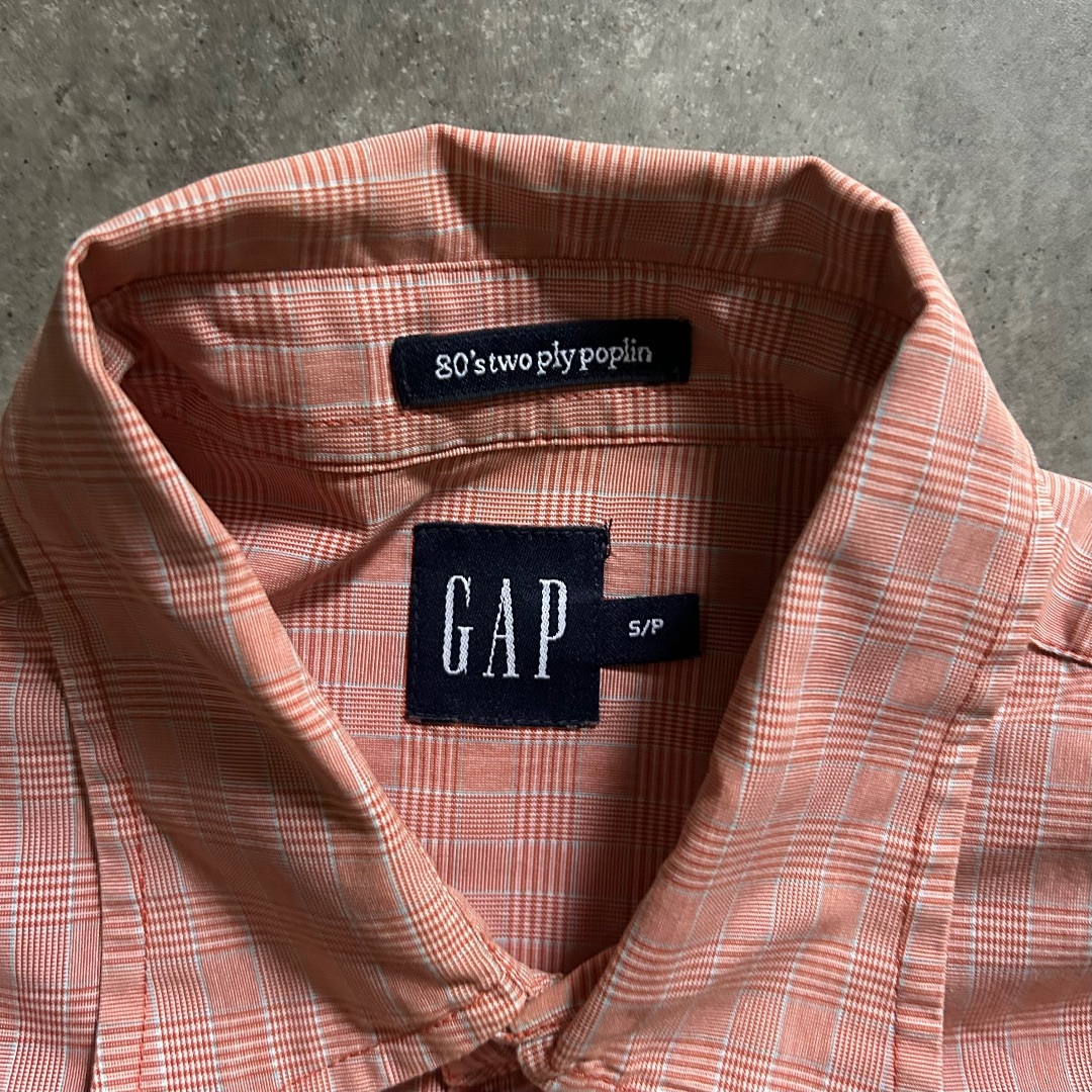 GAP(ギャップ)の00s oldgap オールドギャップ コットンシャツ S サーモンピンク マチ メンズのトップス(シャツ)の商品写真