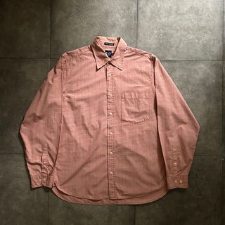 ギャップ(GAP)の00s oldgap オールドギャップ コットンシャツ S サーモンピンク マチ(シャツ)