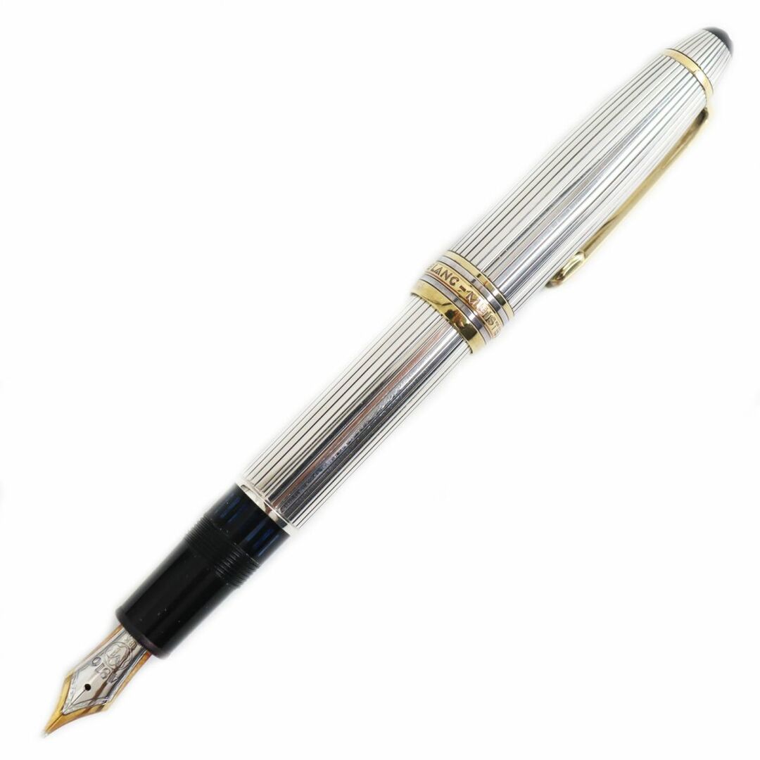 MONTBLANC(モンブラン)の美品●希少 モンブラン マイスターシュテュック ル・グラン ソリテール SV925 ペン先：18K Bニブ 万年筆 シルバー×ゴールド 総重量49.8g インテリア/住まい/日用品の文房具(ペン/マーカー)の商品写真