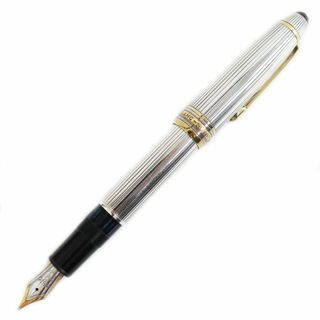 モンブラン(MONTBLANC)の美品●希少 モンブラン マイスターシュテュック ル・グラン ソリテール SV925 ペン先：18K Bニブ 万年筆 シルバー×ゴールド 総重量49.8g(ペン/マーカー)