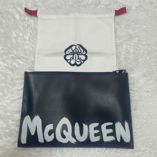 アレキサンダーマックイーン(Alexander McQueen)の【極美品】アレキサンダーマックイーン　クラッチバッグ　ポーチ　ブラック(セカンドバッグ/クラッチバッグ)