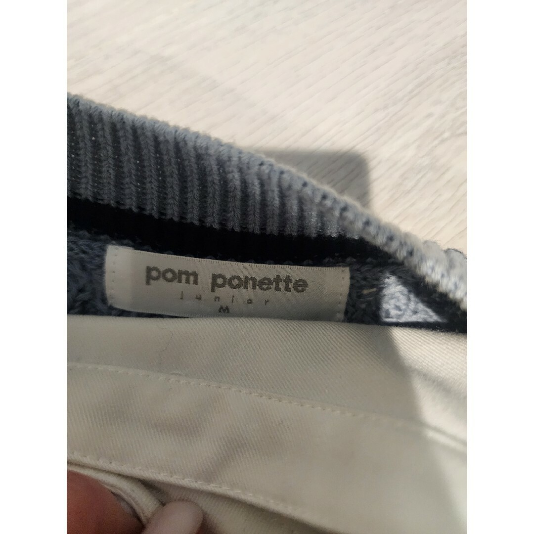 pom ponette(ポンポネット)のニットブラウス キッズ/ベビー/マタニティのキッズ服女の子用(90cm~)(ブラウス)の商品写真