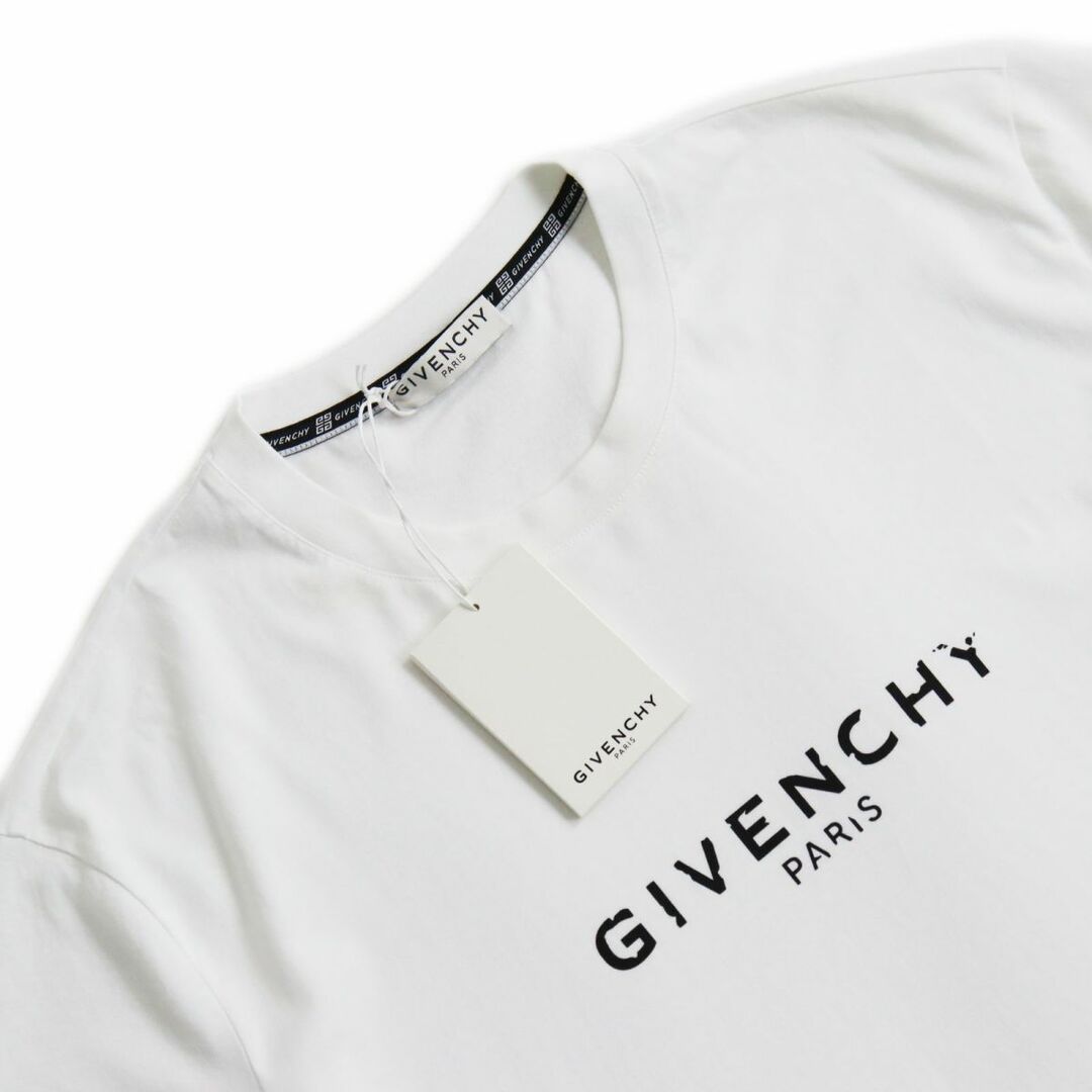 GIVENCHY(ジバンシィ)の未使用品●GIVENCHY ジバンシィ BM70K93002 ロゴプリント クルーネック 半袖 Tシャツ/カットソー ホワイト 大きめサイズXXL 正規品 メンズのトップス(Tシャツ/カットソー(半袖/袖なし))の商品写真