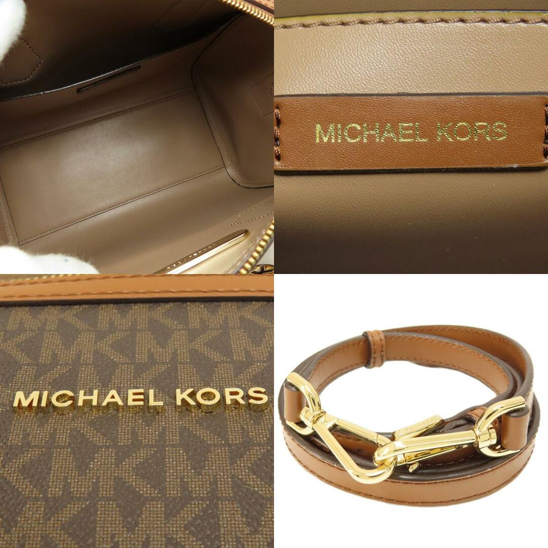 Michael Kors(マイケルコース)のMichael Kors ミニボストン MKシグネチャー 2WAY ボストンバッグ コーティングキャンバス レザー レディース レディースのバッグ(ボストンバッグ)の商品写真