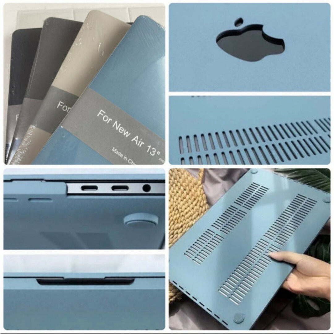 PCカバー パソコンカバー MacBook Pro 13インチ マット 水色 スマホ/家電/カメラのPC/タブレット(ノートPC)の商品写真