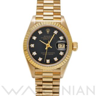 ロレックス(ROLEX)の中古 ロレックス ROLEX 69178G N番(1991年頃製造) ブラック /ダイヤモンド レディース 腕時計(腕時計)