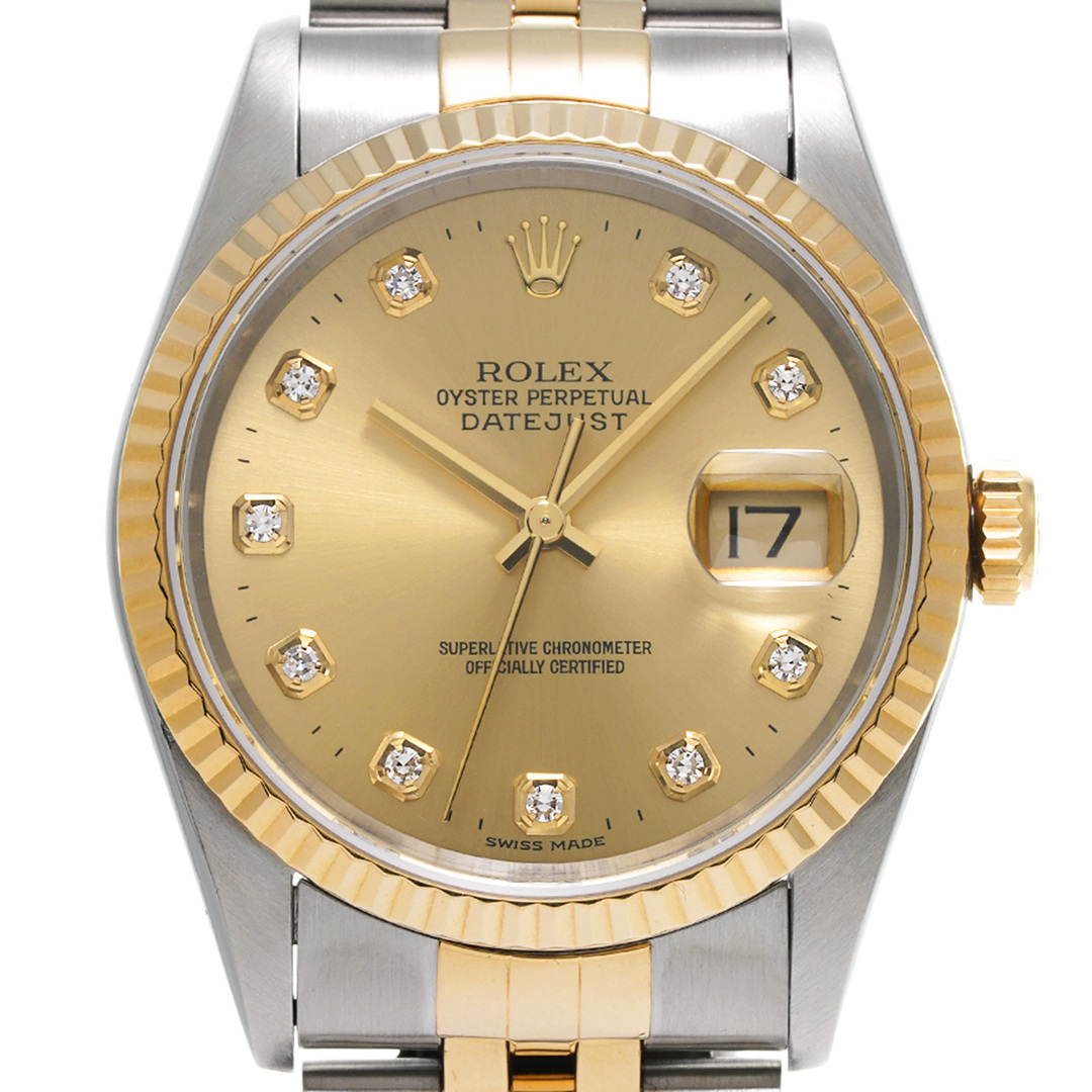 ROLEX(ロレックス)の中古 ロレックス ROLEX 16233G T番(1996年頃製造) シャンパン /ダイヤモンド メンズ 腕時計 メンズの時計(腕時計(アナログ))の商品写真