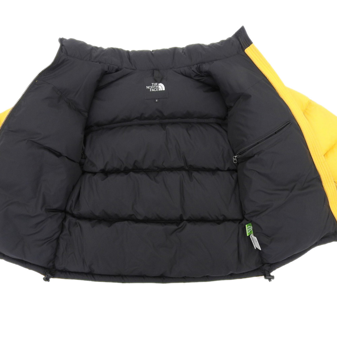 THE NORTH FACE(ザノースフェイス)のノースフェイス 新品同様 THE NORTH FACE ノースフェイス ヌプシ ダウン ジャケット ブルゾン メンズ イエロー ブラック S ND91841 S メンズのジャケット/アウター(その他)の商品写真