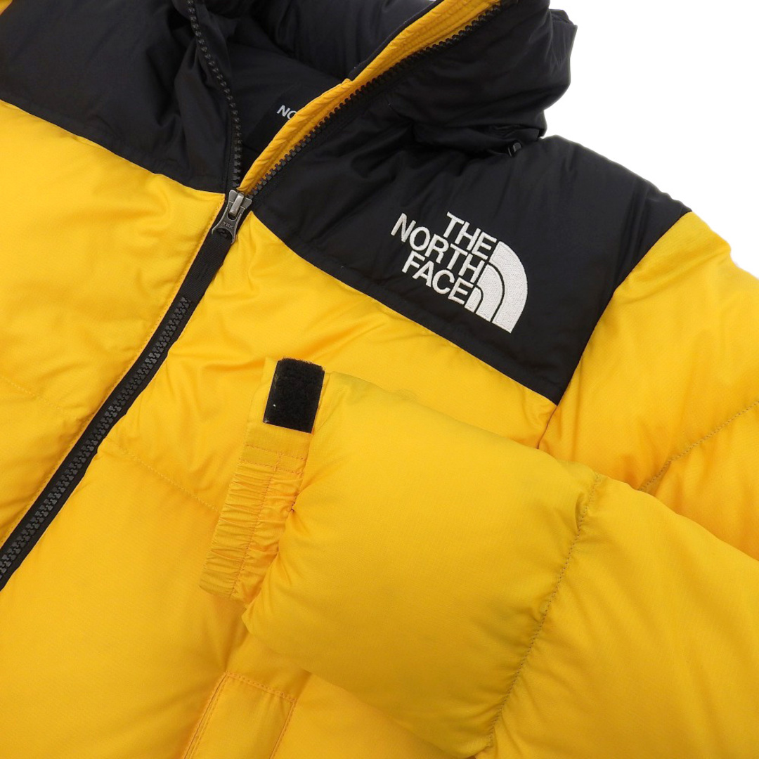 THE NORTH FACE(ザノースフェイス)のノースフェイス 新品同様 THE NORTH FACE ノースフェイス ヌプシ ダウン ジャケット ブルゾン メンズ イエロー ブラック S ND91841 S メンズのジャケット/アウター(その他)の商品写真