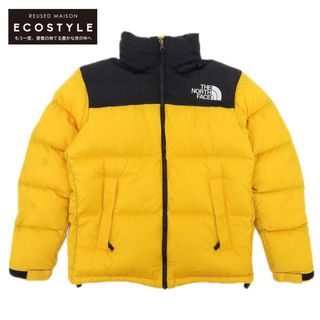 ザノースフェイス(THE NORTH FACE)のノースフェイス 新品同様 THE NORTH FACE ノースフェイス ヌプシ ダウン ジャケット ブルゾン メンズ イエロー ブラック S ND91841 S(その他)