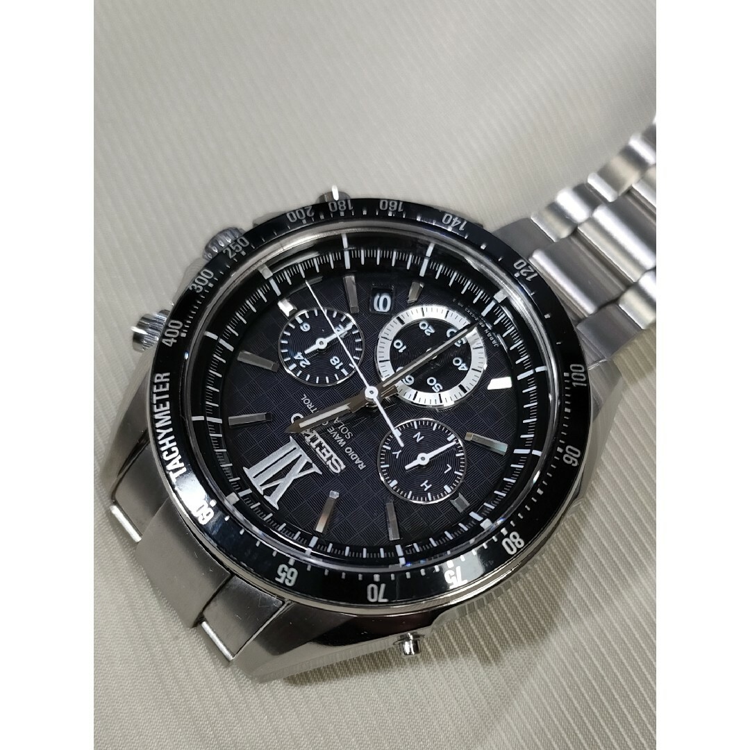 稼働品 SEIKO ブライツ 電波ソーラー腕時計 SAGA105 メンズ