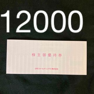 【匿名配送】SRSホールディングス 株主優待券 12000円分(レストラン/食事券)