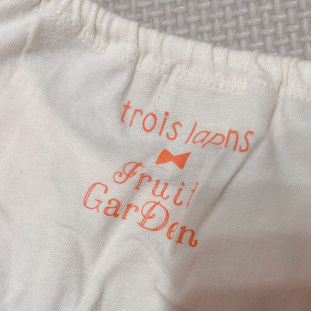 trois lapins(トロワラパン)の【美品】KP トロワラパン オレンジチュニック 100 キッズ/ベビー/マタニティのキッズ服女の子用(90cm~)(Tシャツ/カットソー)の商品写真