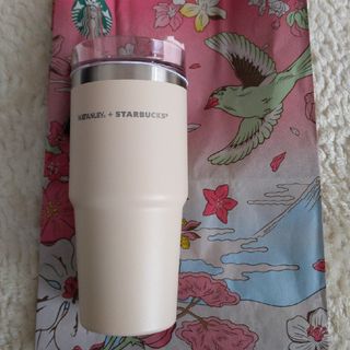 スターバックスコーヒー(Starbucks Coffee)のスタバ 3WAYステンレスタンブラーSTANLEYベージュ473ml(タンブラー)