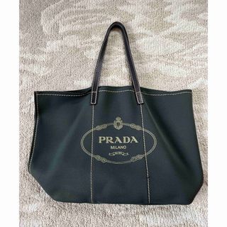 PRADA - PRADA キャンバス トート (ライトブルー)の通販｜ラクマ