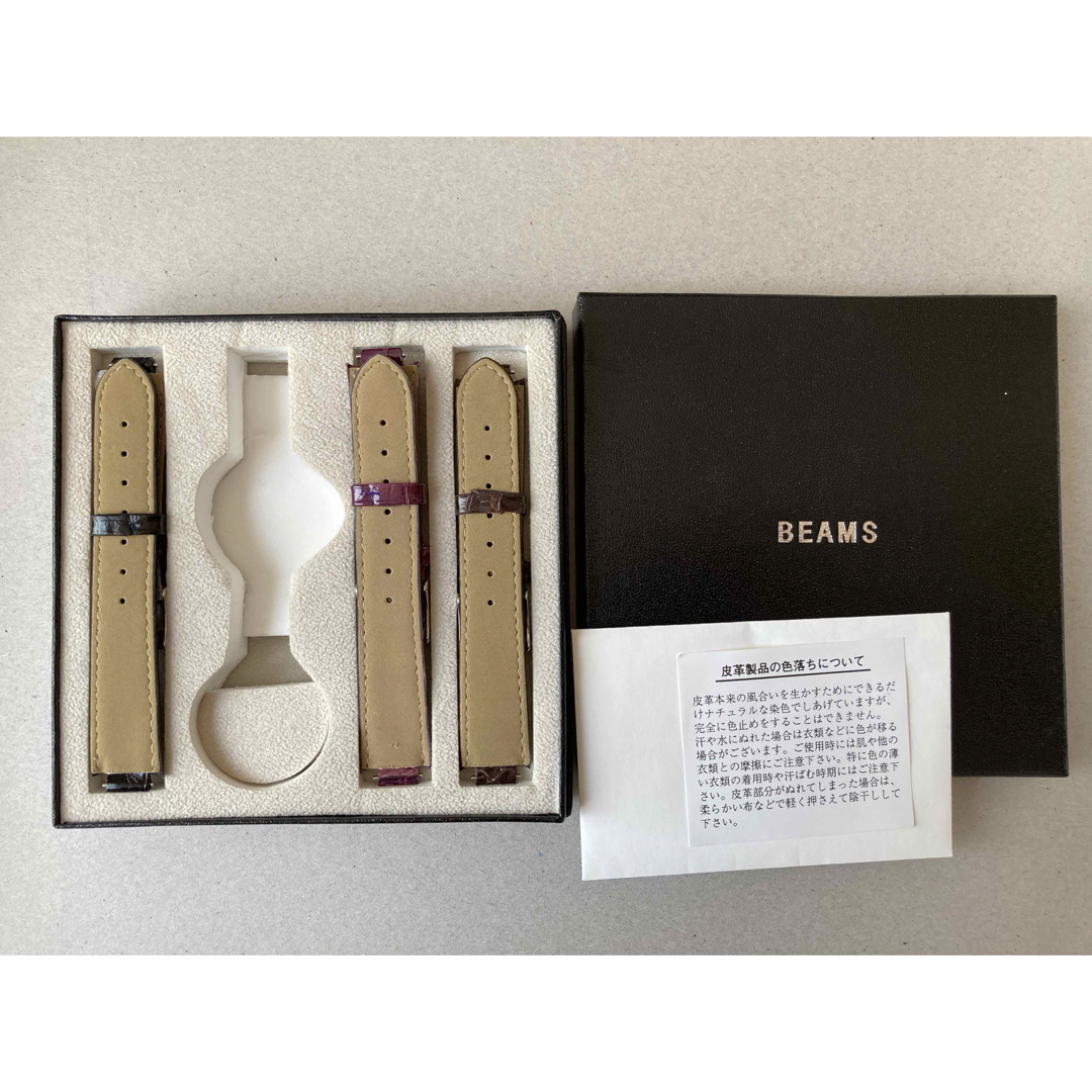 BEAMS(ビームス)の【値下げ・未使用】BEAMS 時計革バンド メンズの時計(レザーベルト)の商品写真